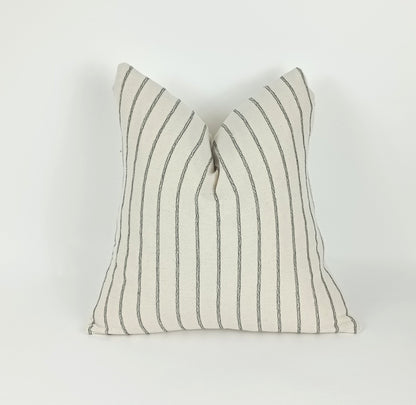 Striped woven pillow, hmong pillow, striped linen pillow, hmong cushion