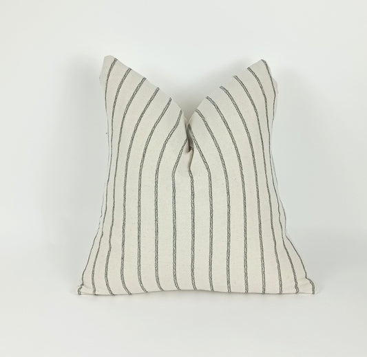 Striped woven pillow, hmong pillow, striped linen pillow, hmong cushion