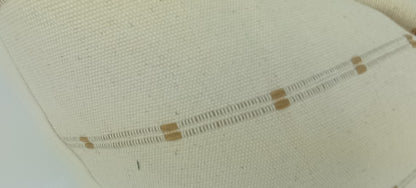 hmong pillow, cream and tan pillow, striped woven cushion