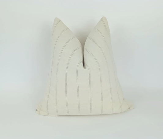 Neutral pillow, hmong pillow, cream woven pillow, neutral decor
