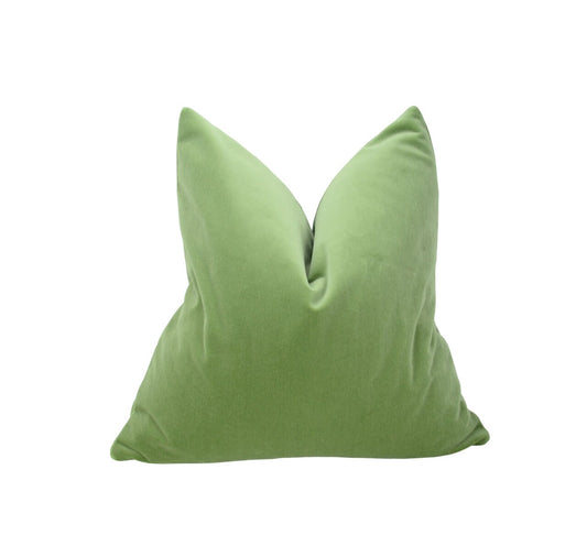 meadow green velvet pillow case // dusty green velvet cushion cover // dusty green pillow