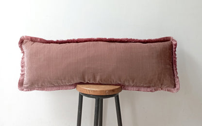 Dusty rose silk velvet pillow, pink silk velvet cushion, pink silk velvet pillow, pink velvet cushion