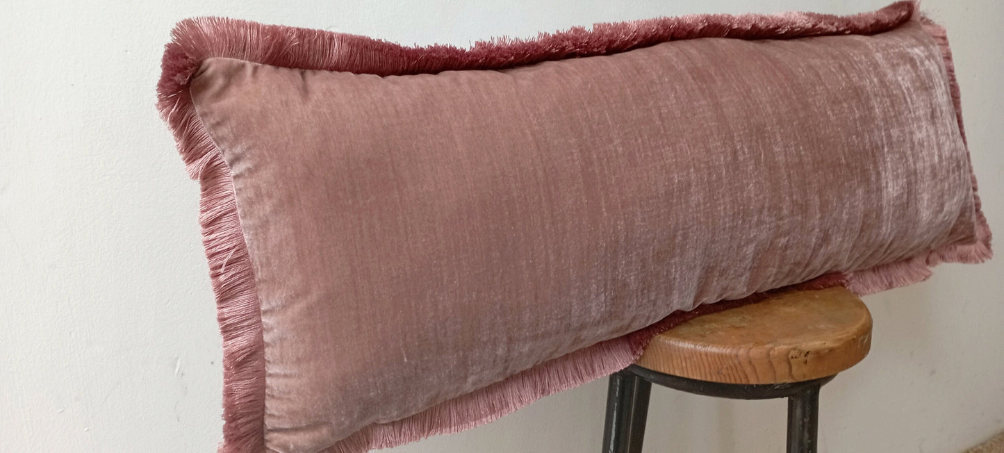 Dusty rose silk velvet pillow, pink silk velvet cushion, pink silk velvet pillow, pink velvet cushion