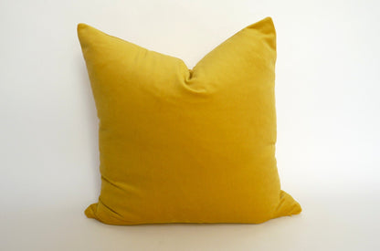 buttercup yellow velvet pillow case // yellow velvet pillow case