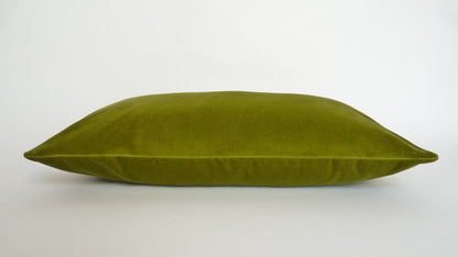 olive green velvet pillow case // green velvet cushion case // green velvet