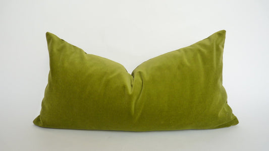 olive green velvet pillow case // green velvet cushion case // green velvet
