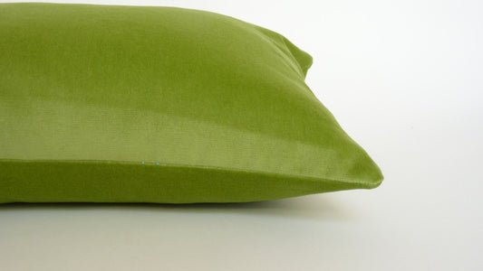 apple green velvet pillow case // green velvet cushion case // green velvet