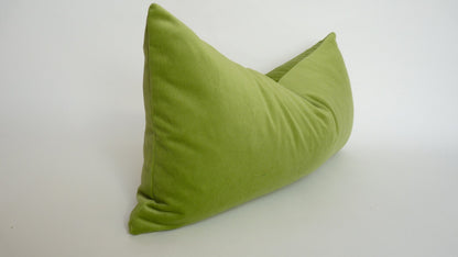 apple green velvet pillow case // green velvet cushion case // green velvet
