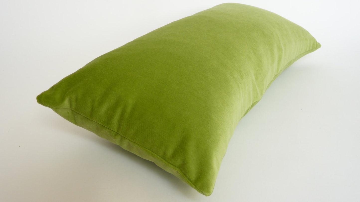 apple green velvet pillow case // green velvet cushion case // green velvet