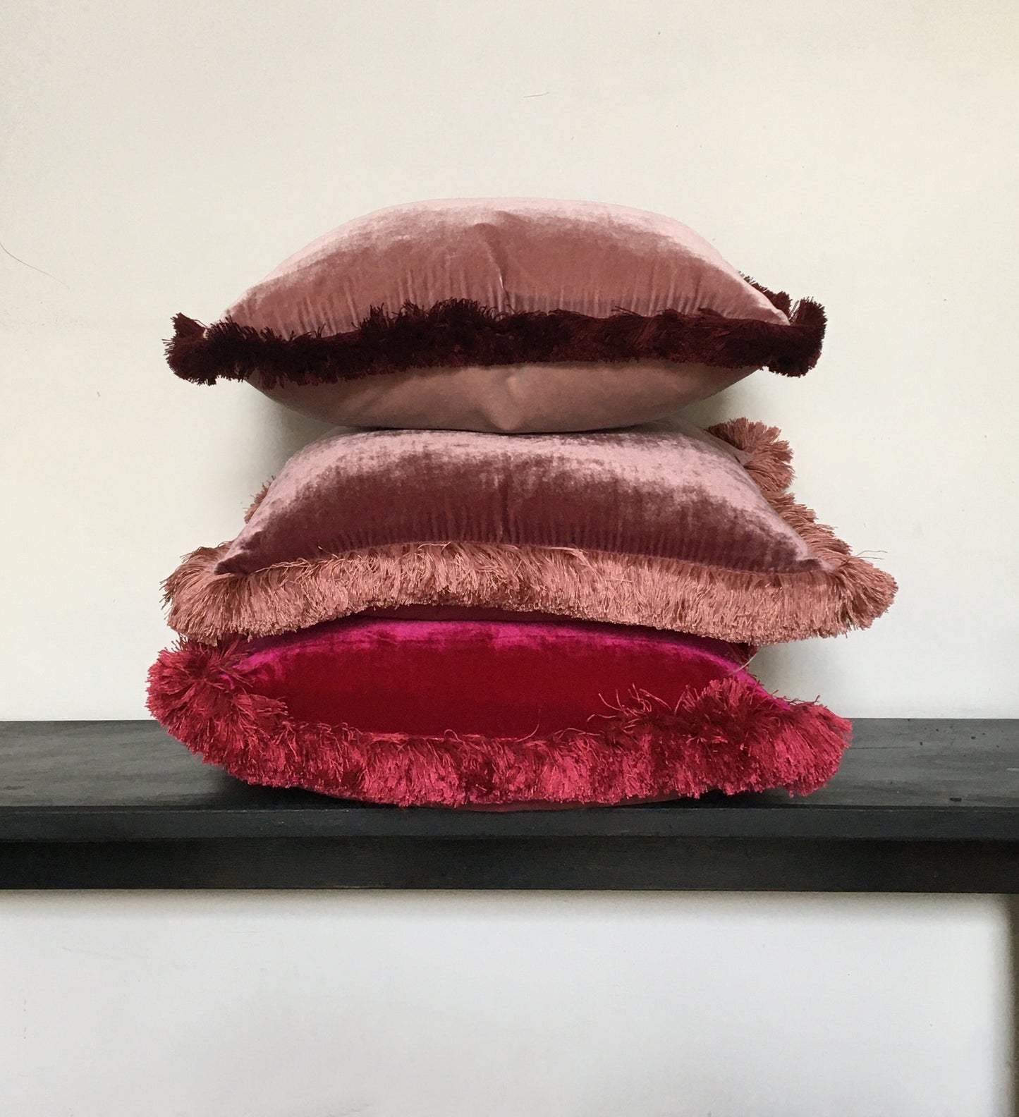 Dusty rose silk velvet pillow, silk velvet cushion, pink silk velvet pillow, pink velvet cushion